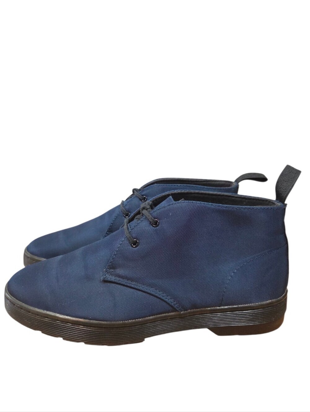 Dr. Martens Daytona Satin Blue Women's Desert Ankle Boho Biker Moto Boots Sz 10
